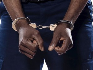 Black Person Arrest Handcuffs