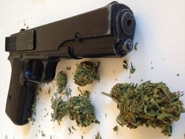 Marijuana and a gun