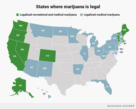 States with legal marijuana