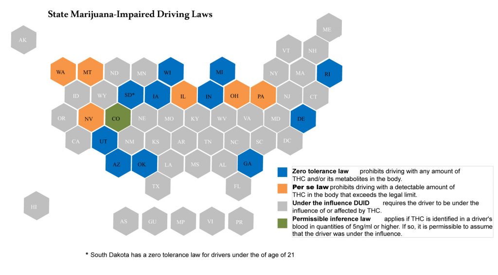 State Marijuana Impaired Driving Laws